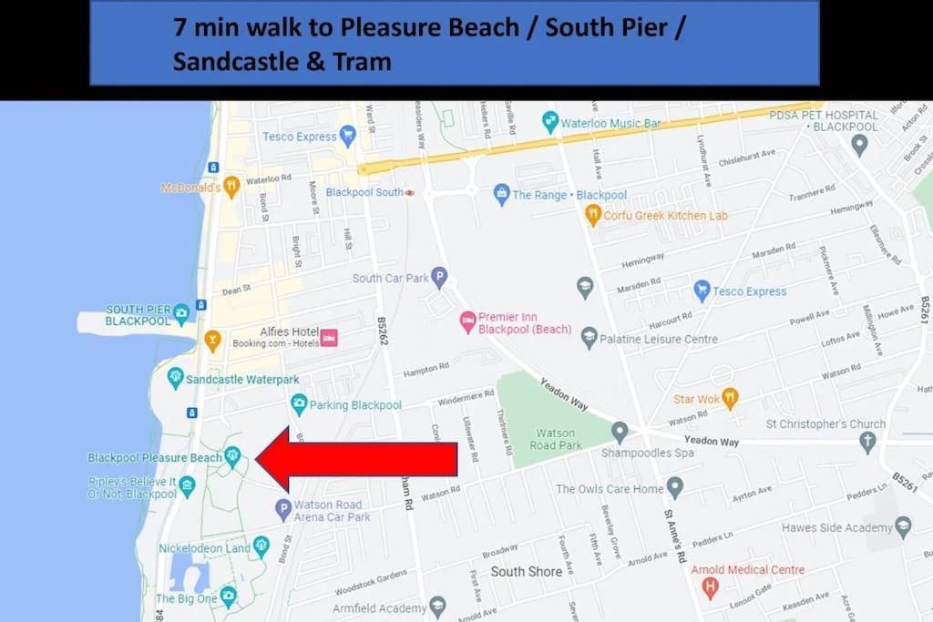 Hidden Gem W/ Parking Short Walk To Pleasure Beach Blackpool Exteriér fotografie